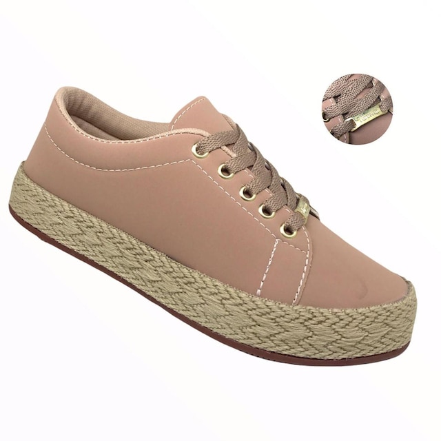 Tênis Feminino Casual Flat Form Sapatenis Premium Original