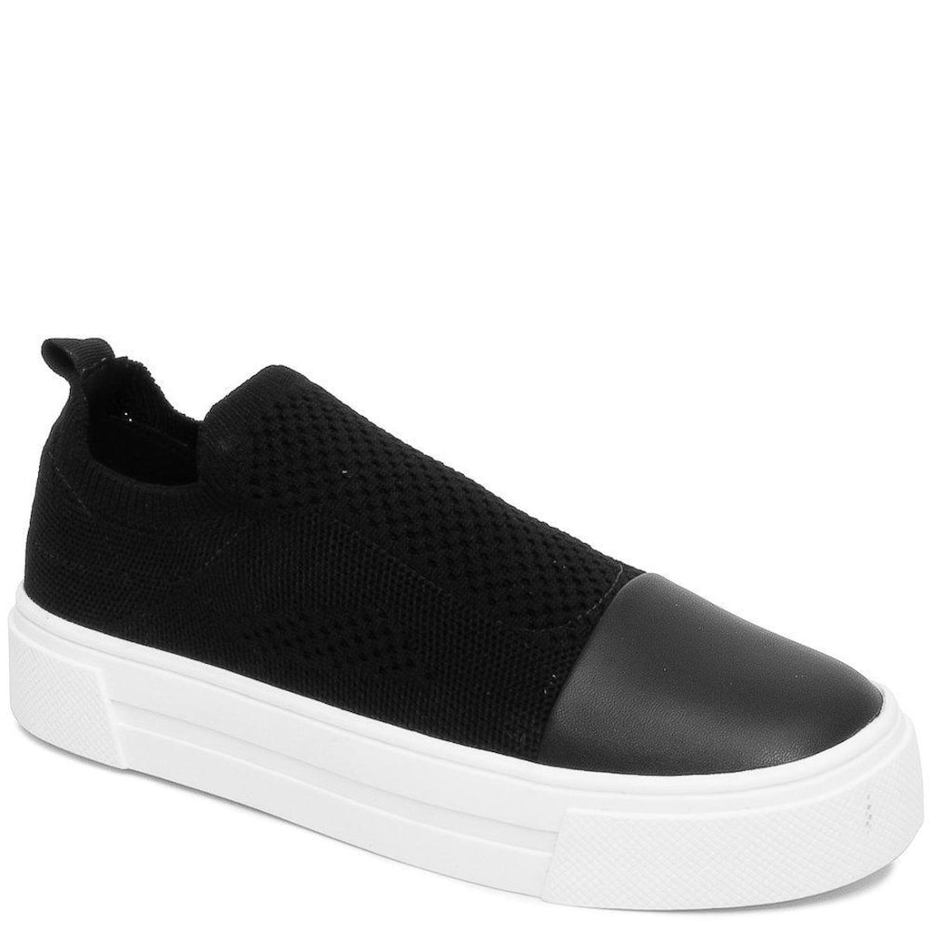 Tênis Feminino Casual Flatform Knit Sapato Show 14774