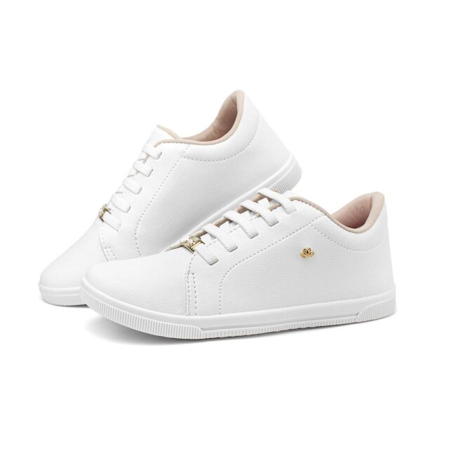 Tenis Feminino Casual Izalu Branco