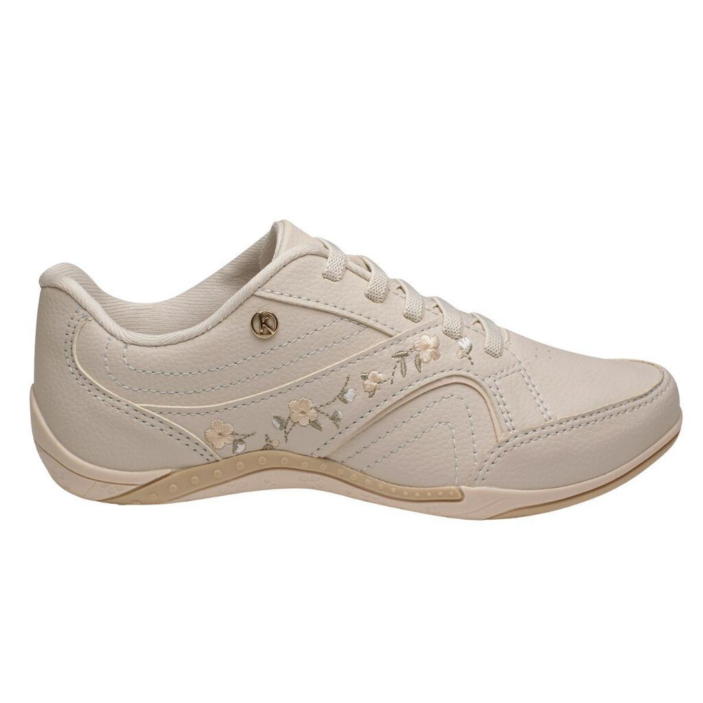 Tenis Feminino Casual Kolosh Conforto Macio Leve Calce Facil Flores Lançamento Ref: C1289B