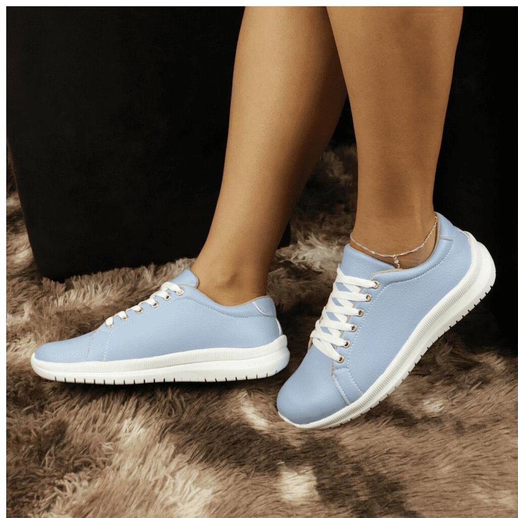 Tênis Feminino Casual Leve de Amarração Conforto e Estilo em Cada Passo