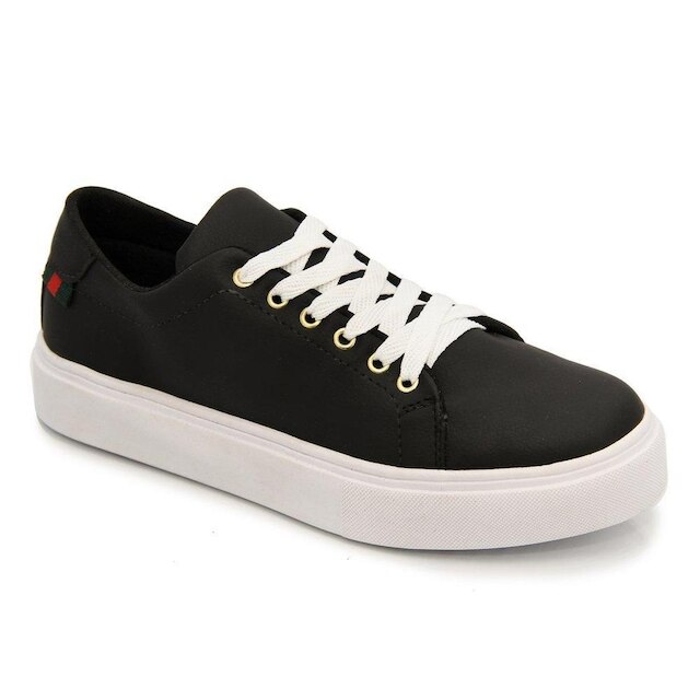 Tênis Feminino Casual Leve Sapato Confortável Fresco Cadarço Cano Baixo
