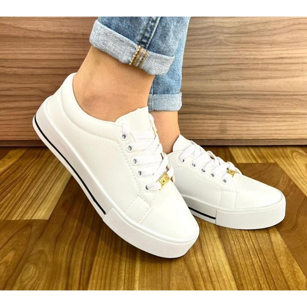 Tênis Feminino Casual Liso - 1031