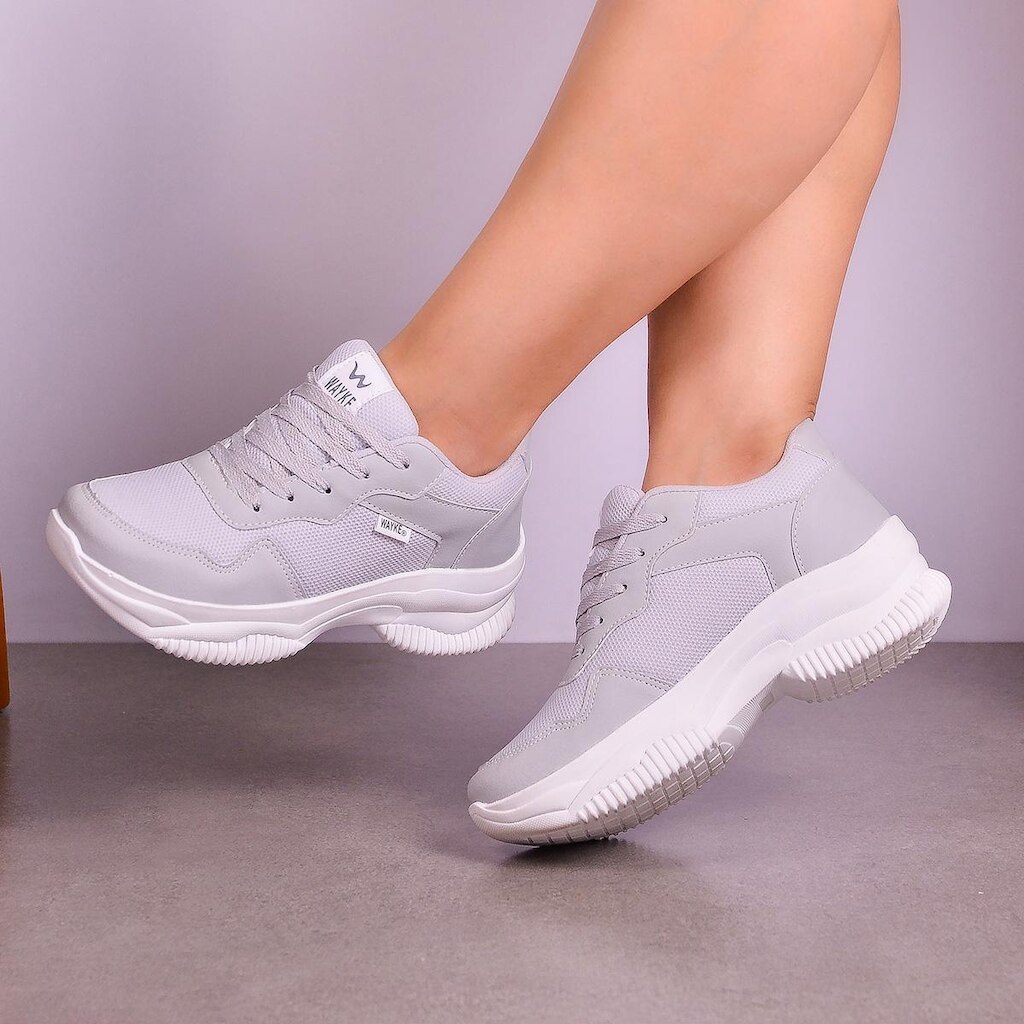 Tenis Feminino Casual Plataforma Super Leve