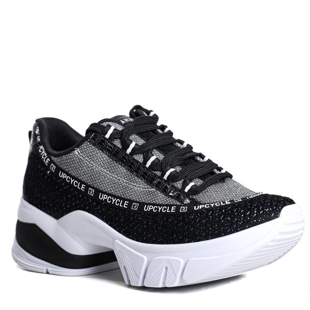 Tênis Feminino Casual Ramarim Chunky Com Brilho Zattini