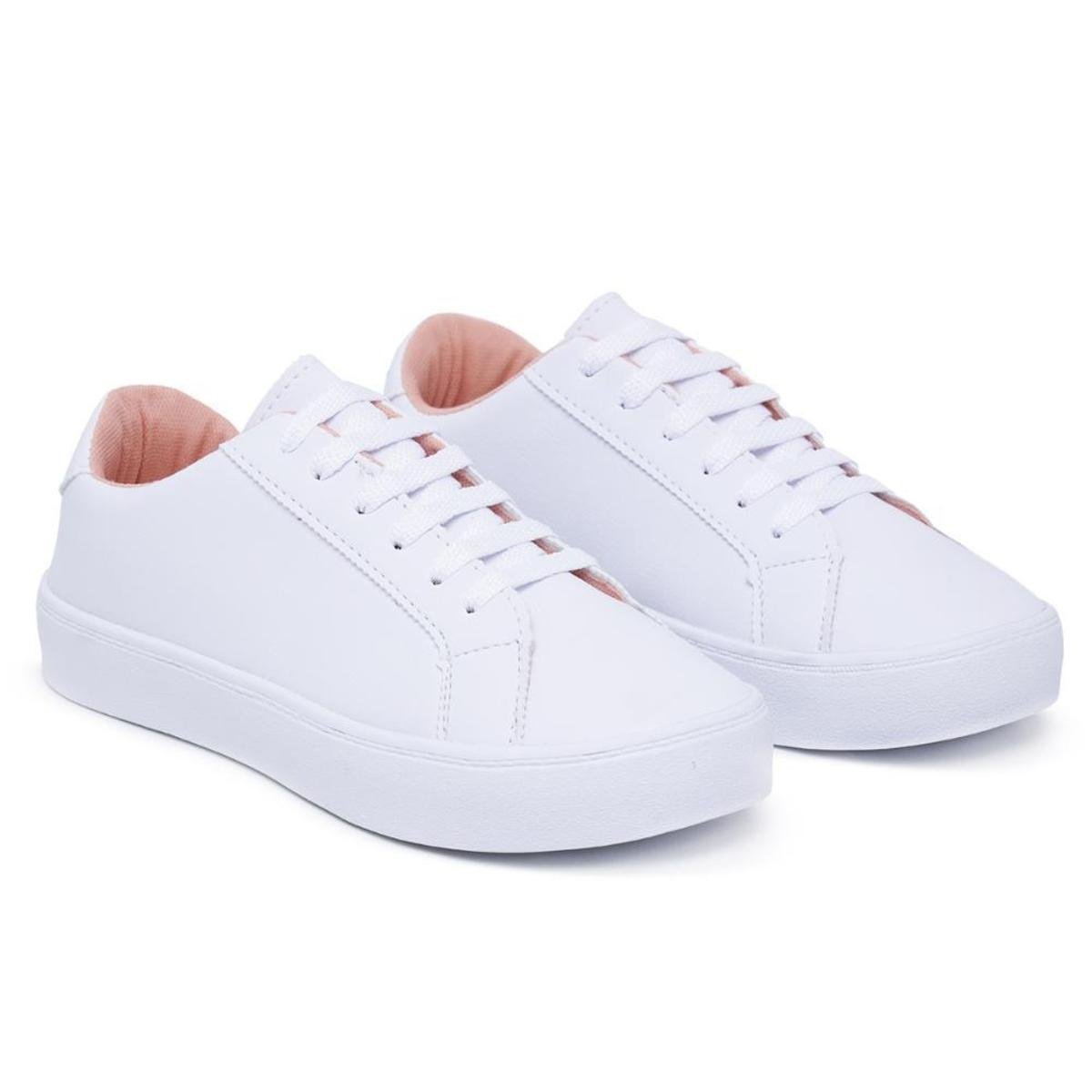 TΓͺnis Feminino Casual Sola Reta Elegante Dia a Dia CadarΓ§o Zattini