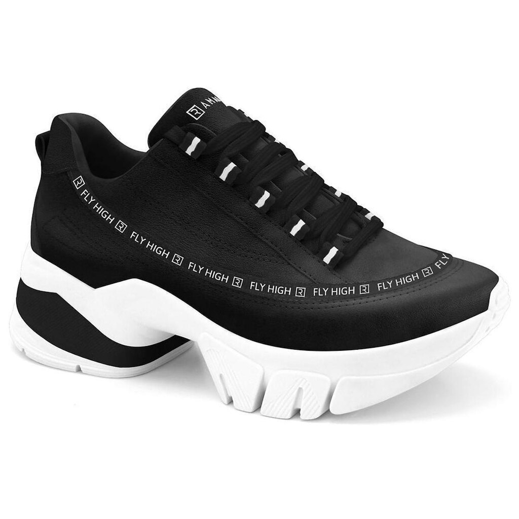 Tênis Feminino Chunky Fly High Preto Ramarim 2380104-0002