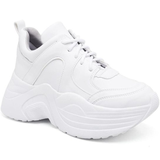 Tênis Feminino Chunky Tratorado Sneaker Sola Alta Básico Esporte