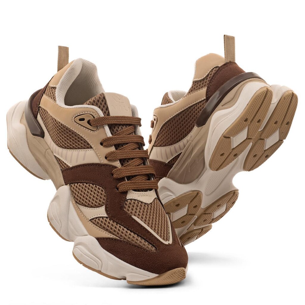 Tênis Feminino Chunky Vili Aura Casual Conforto Original