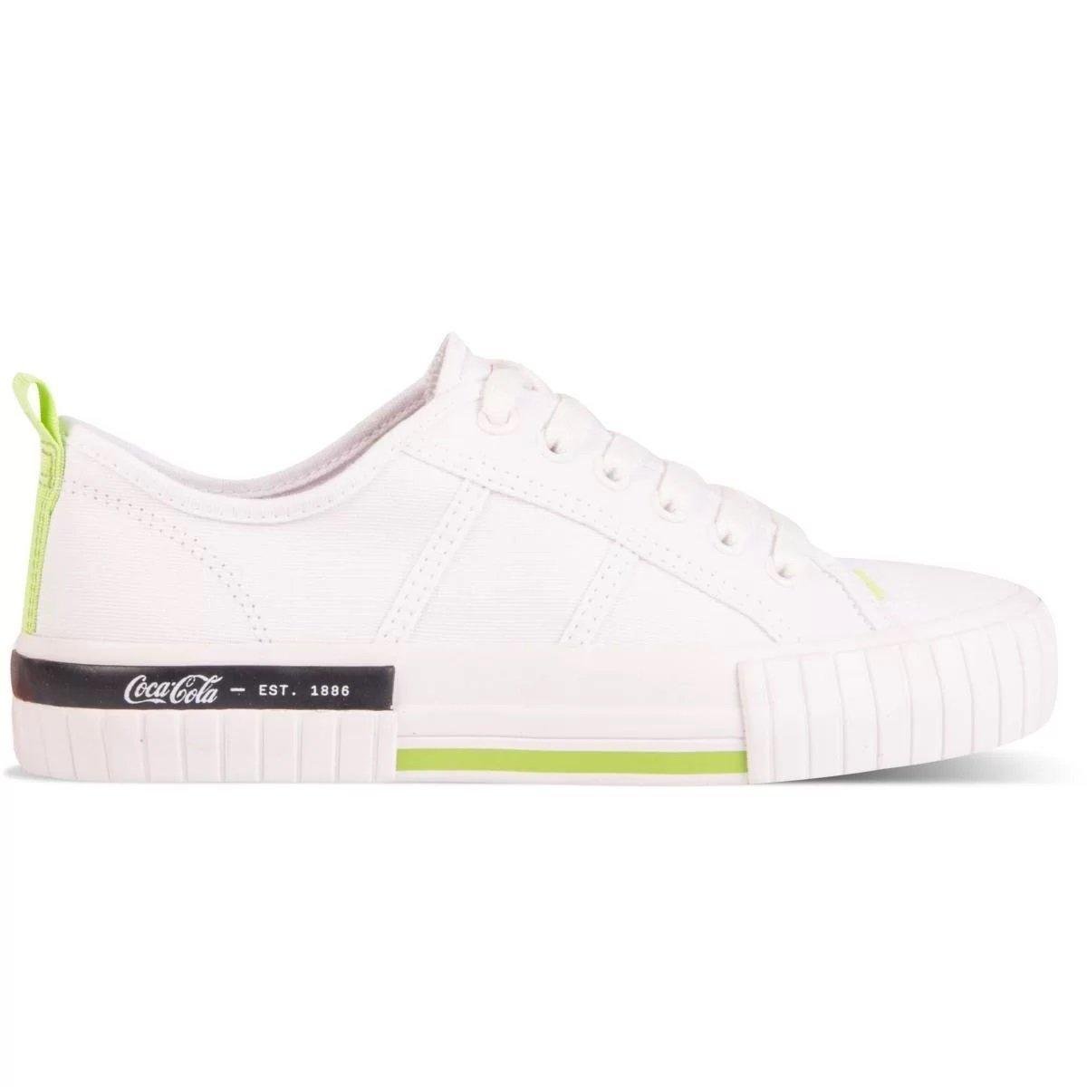 Tênis Feminino Coca-cola Copacabana Cc2120 - Branco Menor preço em Tênis Feminino Coca-cola Copacabana Cc2120 - Branco
