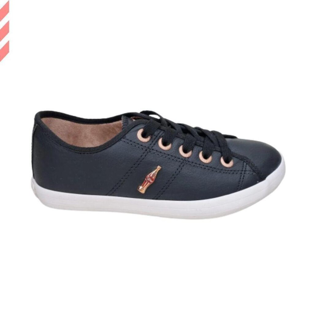 Tenis Feminino Coca-Cola Preto/Cobre CC1753