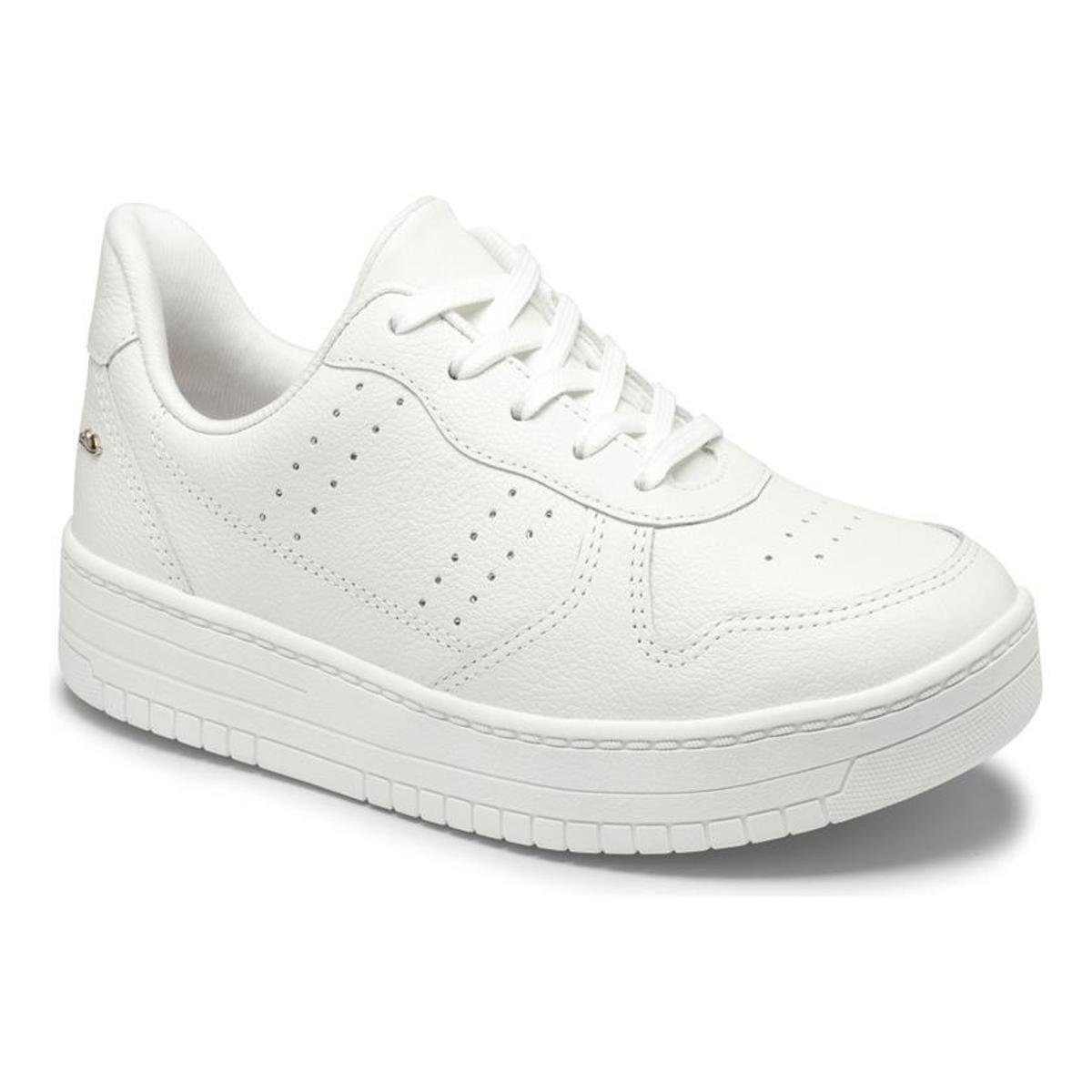 Tênis Feminino Dakota Casual Conforto Flatform Branco Couro Menor preço em Tênis Feminino Dakota Casual Conforto Flatform Branco Couro