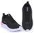 Tênis Feminino Esporte Amortecedor Gel Academia Conforto - Preto+Rosa