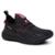 Tênis Feminino Esportivo Advanced Running Academia Corrida Treino Ginástica Pilates Caminhada Leve - Preto+Rosa