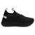 Tênis Feminino Esportivo Caminhada Academia Ginástica - Preto+Branco