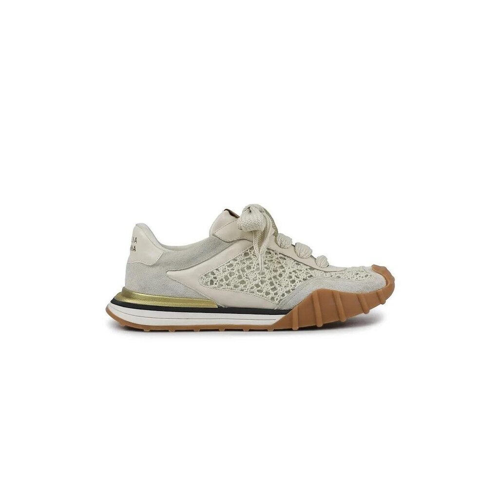 Tênis Feminino Giulia Domna Crochê Natural