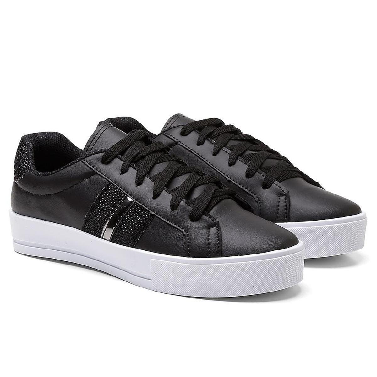 tenis preto glitter