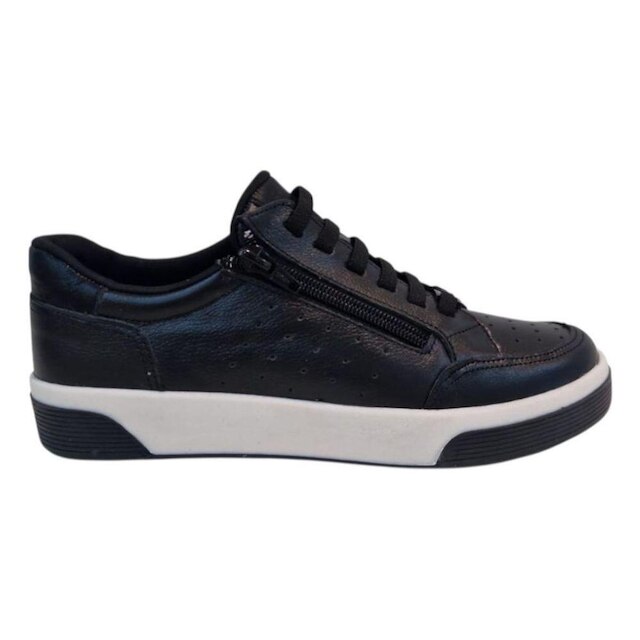 Tênis Feminino Grazi Couro Ziper Lateral Marina Mello 37023