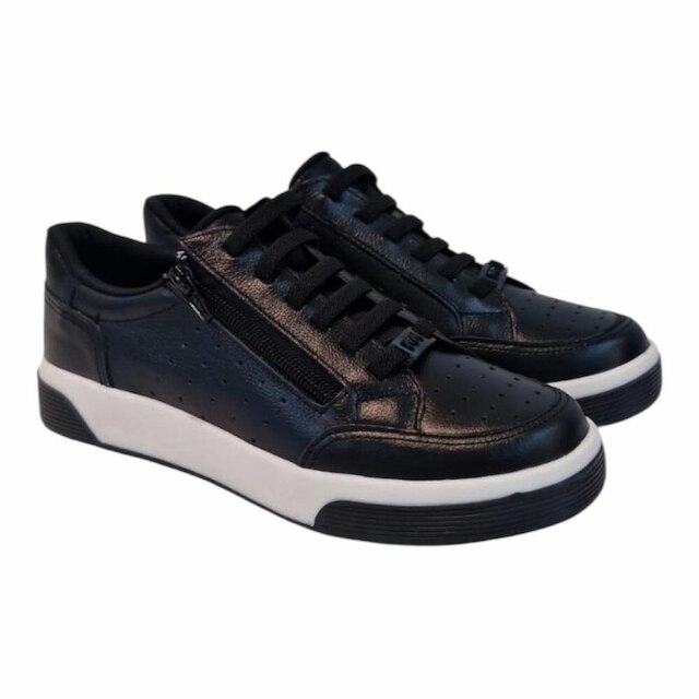Tênis Feminino Grazi Couro Ziper Lateral Marina Mello 37023
