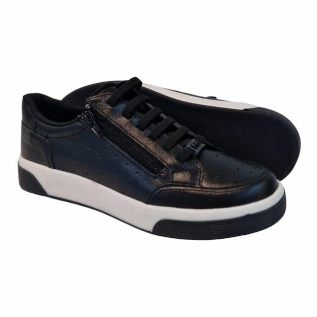 Tênis Feminino Grazi Couro Ziper Lateral Marina Mello 37023