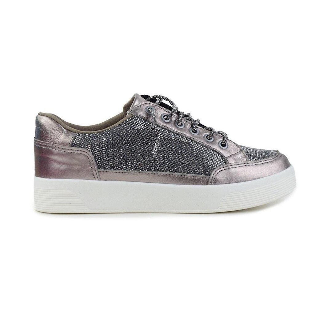 Tênis Feminino Marina Mello Casual Couro  Onix