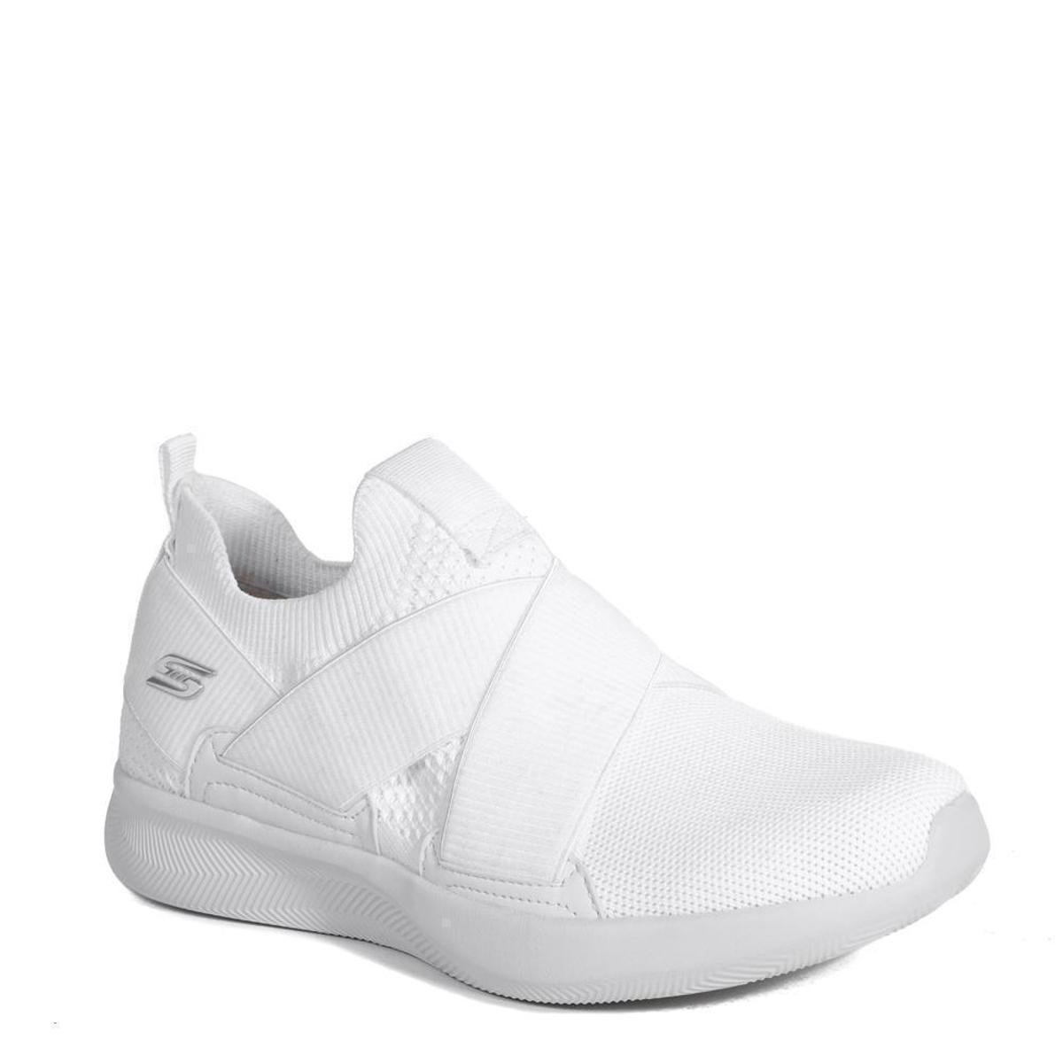 Tênis Feminino Memory Foam Skechers Bobs Sport - Branco Menor preço em Tênis Feminino Memory Foam Skechers Bobs Sport - Branco