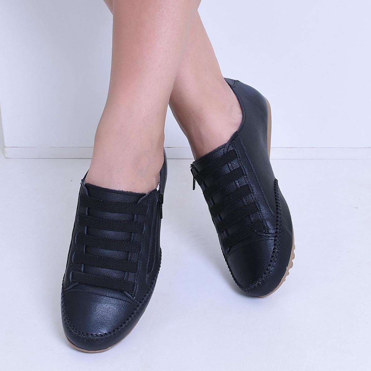 Via Marte Tênis Casual Slip On Cristaishoes Preto Tenis Izabela