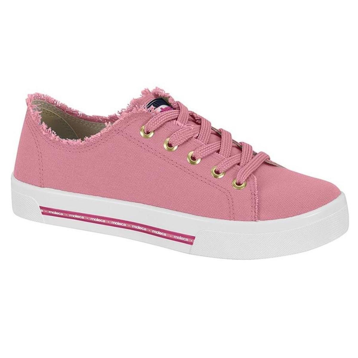 Tênis Feminino Moleca 5667.522 - Rosa Menor preço em Tênis Feminino Moleca 5667.522 - Rosa