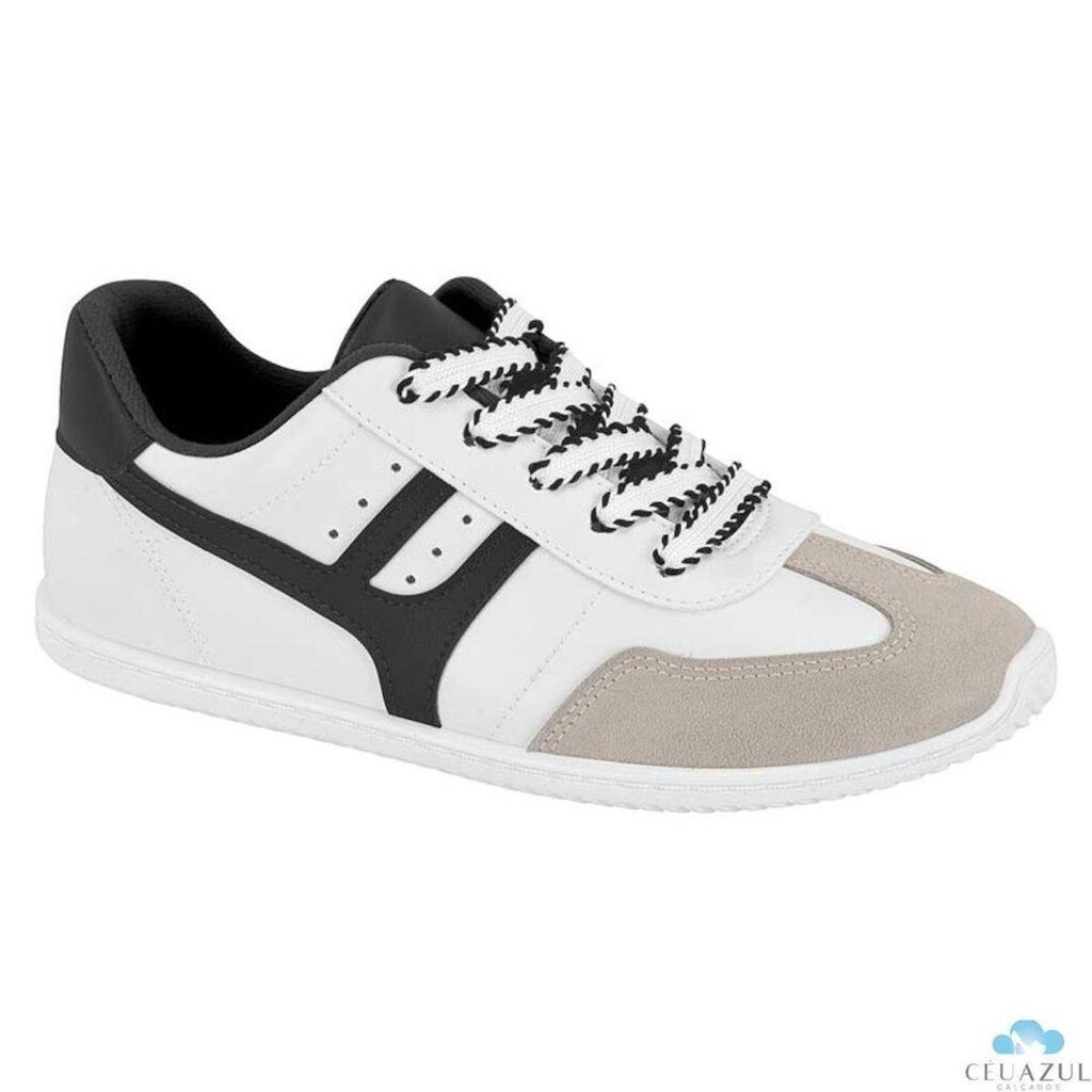 Tênis Feminino Moleca Casual Detalhe Cadarço Estilo Conforto Retrô