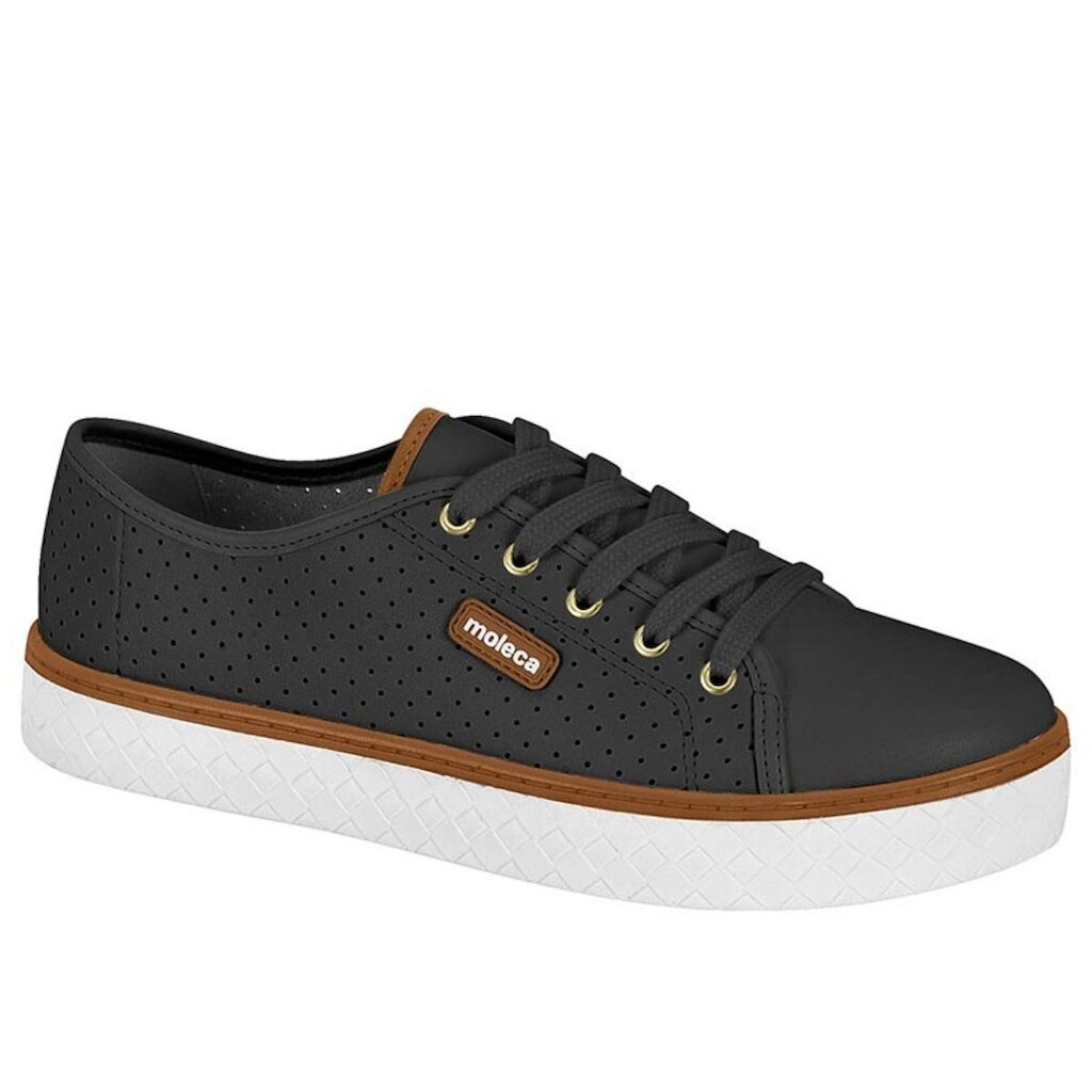 Tênis Feminino Moleca Casual Perfurado Flatform