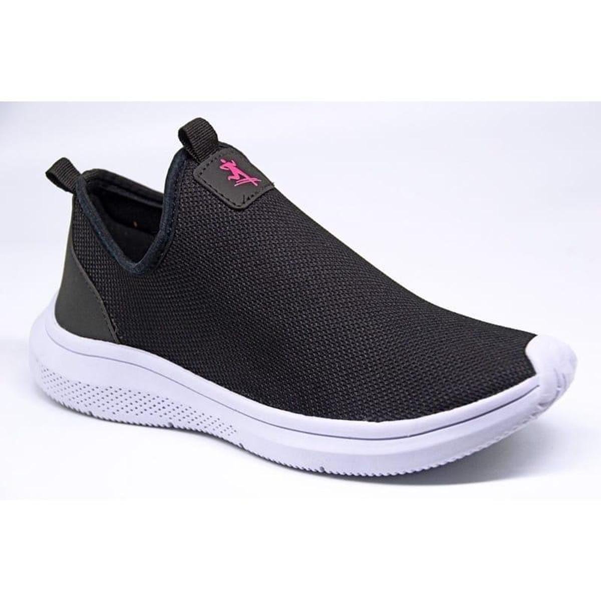 Tenis Feminino Preto para Caminhada Calce Facil Leve e Confortavel - 38 Menor preço em Tenis Feminino Preto para Caminhada Calce Facil Leve e Confortavel - 38
