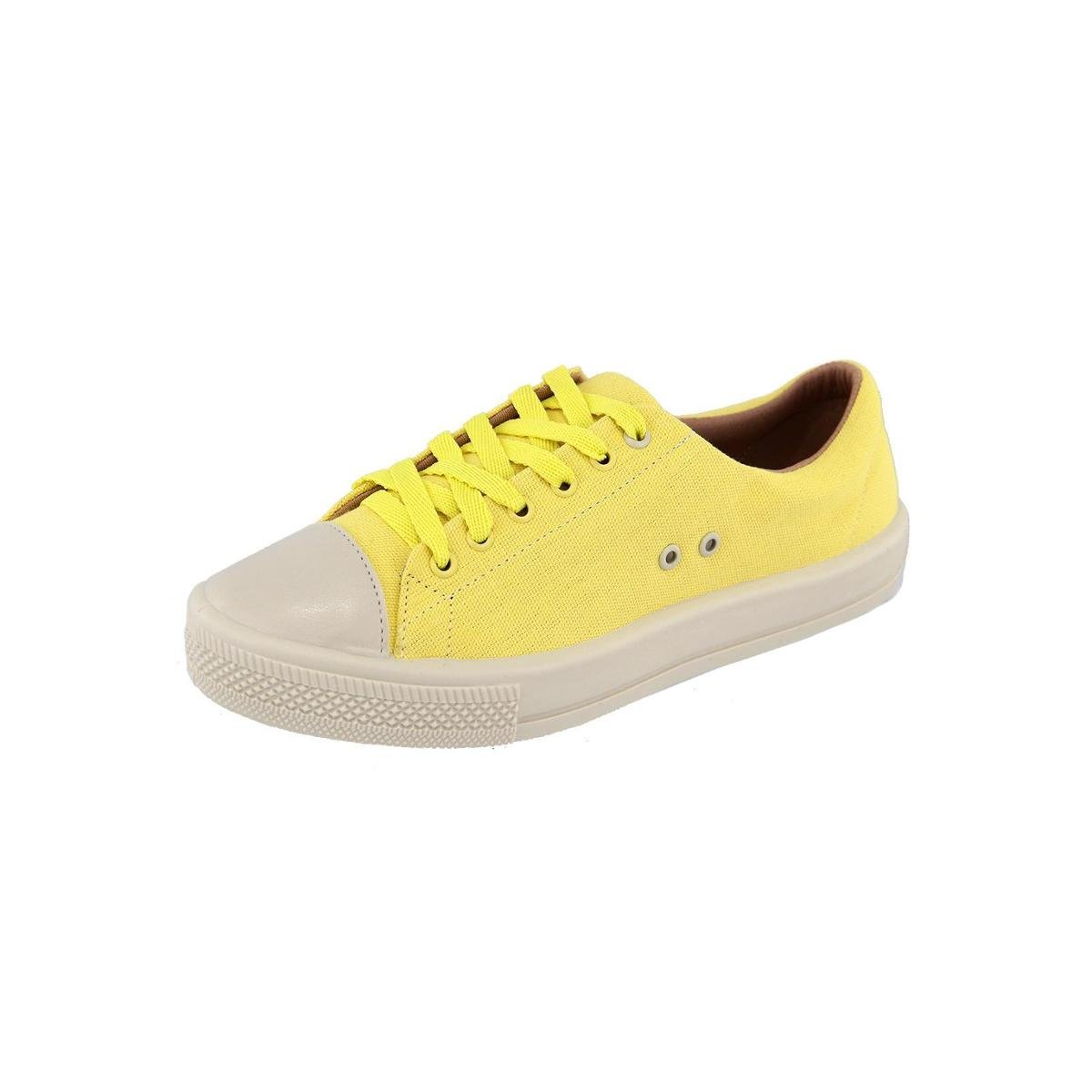 Tênis Feminino Sapatênis Slim Fashion Casual Maria Paula - Amarelo é boa?