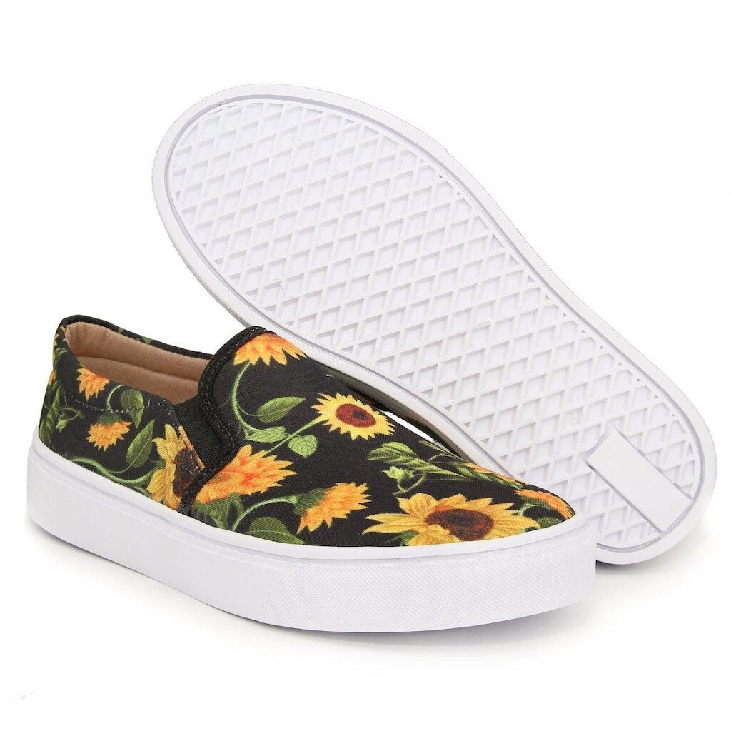 Tênis Feminino Slip On Calce Fácil Casual