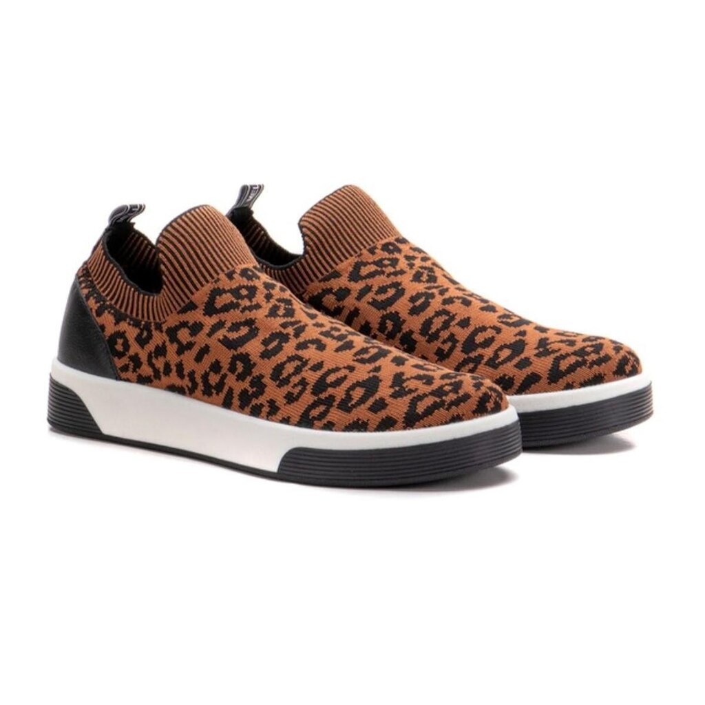 Tênis Feminino Slip On Meia Tricô Onça Marina Mello Conforto