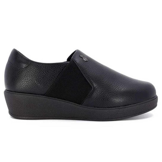 Usaflex Tenis Slip On De Couro Tênis Slip On Usaflex Feminino Em