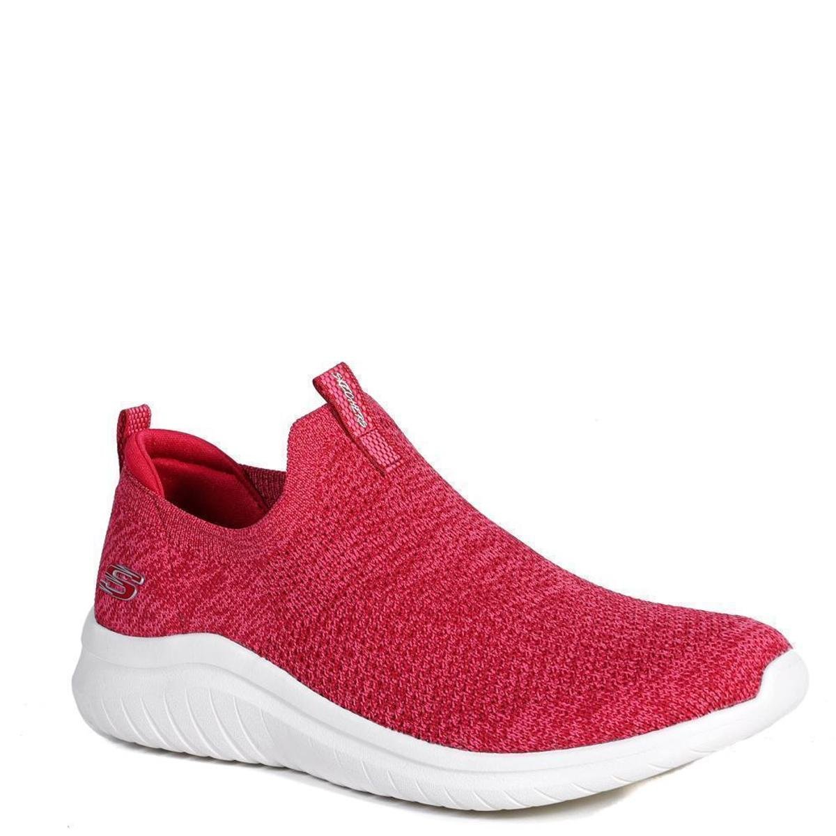 Tênis Feminino Slip On Skechers Air-Cooled - Vermelho Menor preço em Tênis Feminino Slip On Skechers Air-Cooled - Vermelho