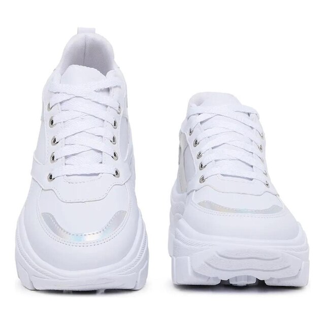 Tênis Feminino Sneaker Plataforma Chunky Tratorado Confortável Casual