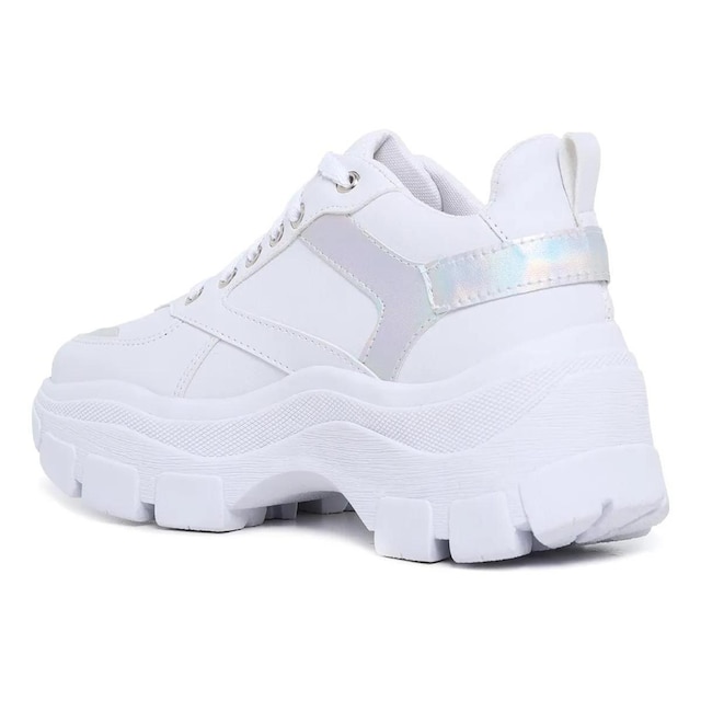 Tênis Feminino Sneaker Plataforma Chunky Tratorado Confortável Casual