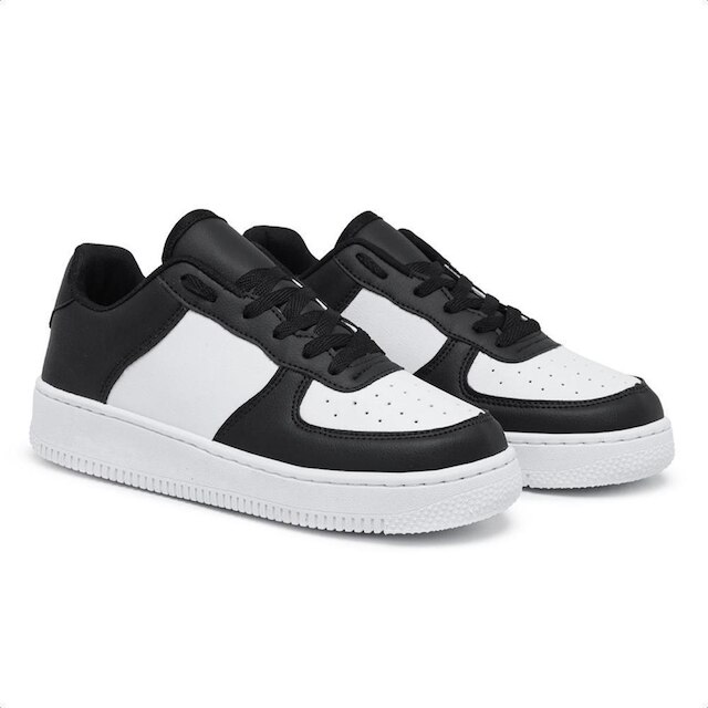 Tênis Feminino Sneakers Flatform Cadarço Dia a Dia Casual