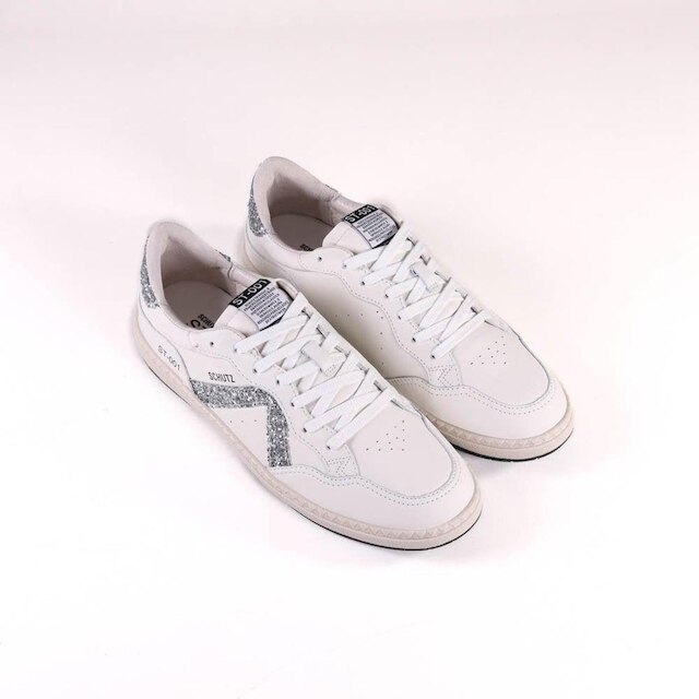 Tênis Feminino ST-001 Schutz White/Prata