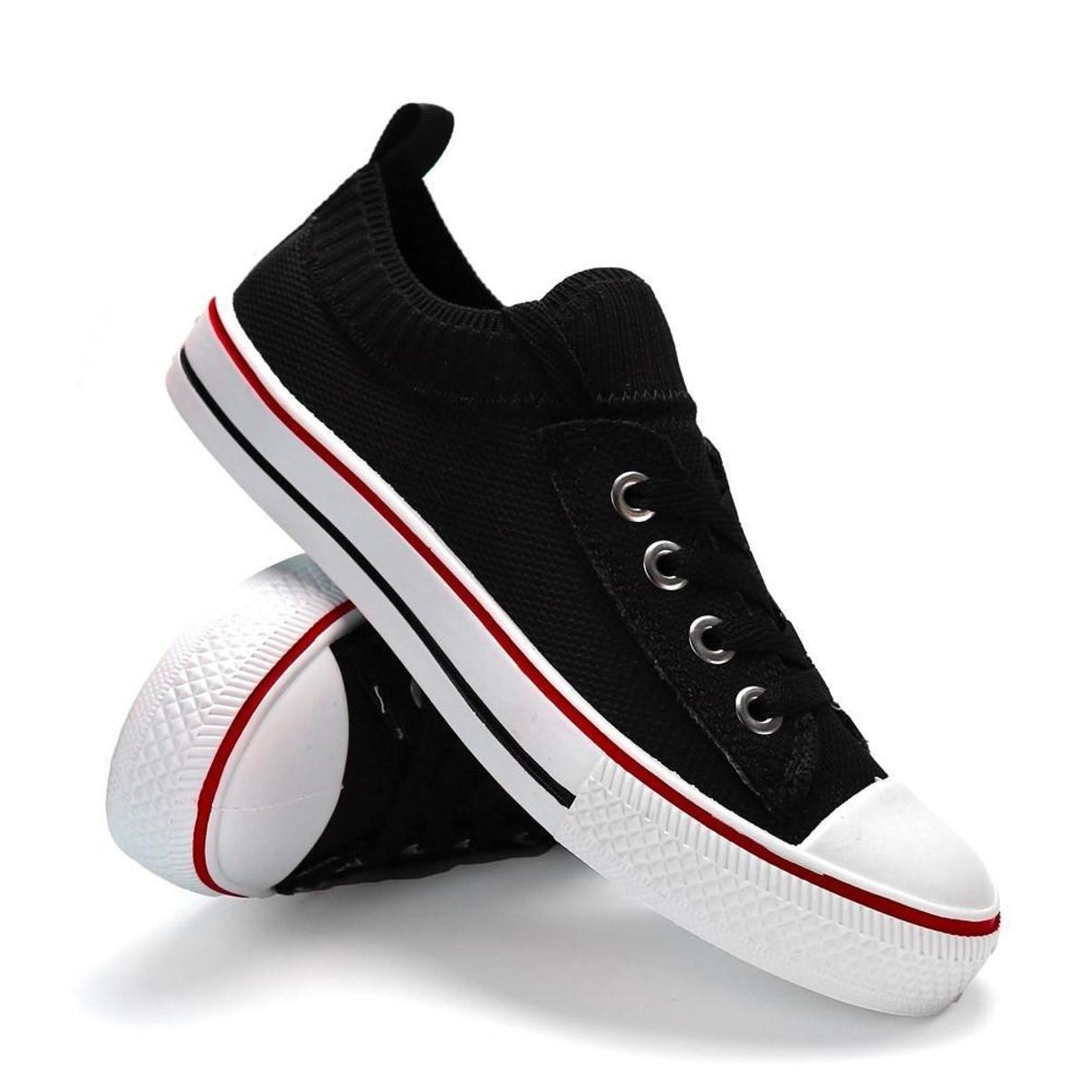 Tênis Feminino Star Feet Meia Cano Baixo Casual Retrô Menor preço em Tênis Feminino Star Feet Meia Cano Baixo Casual Retrô