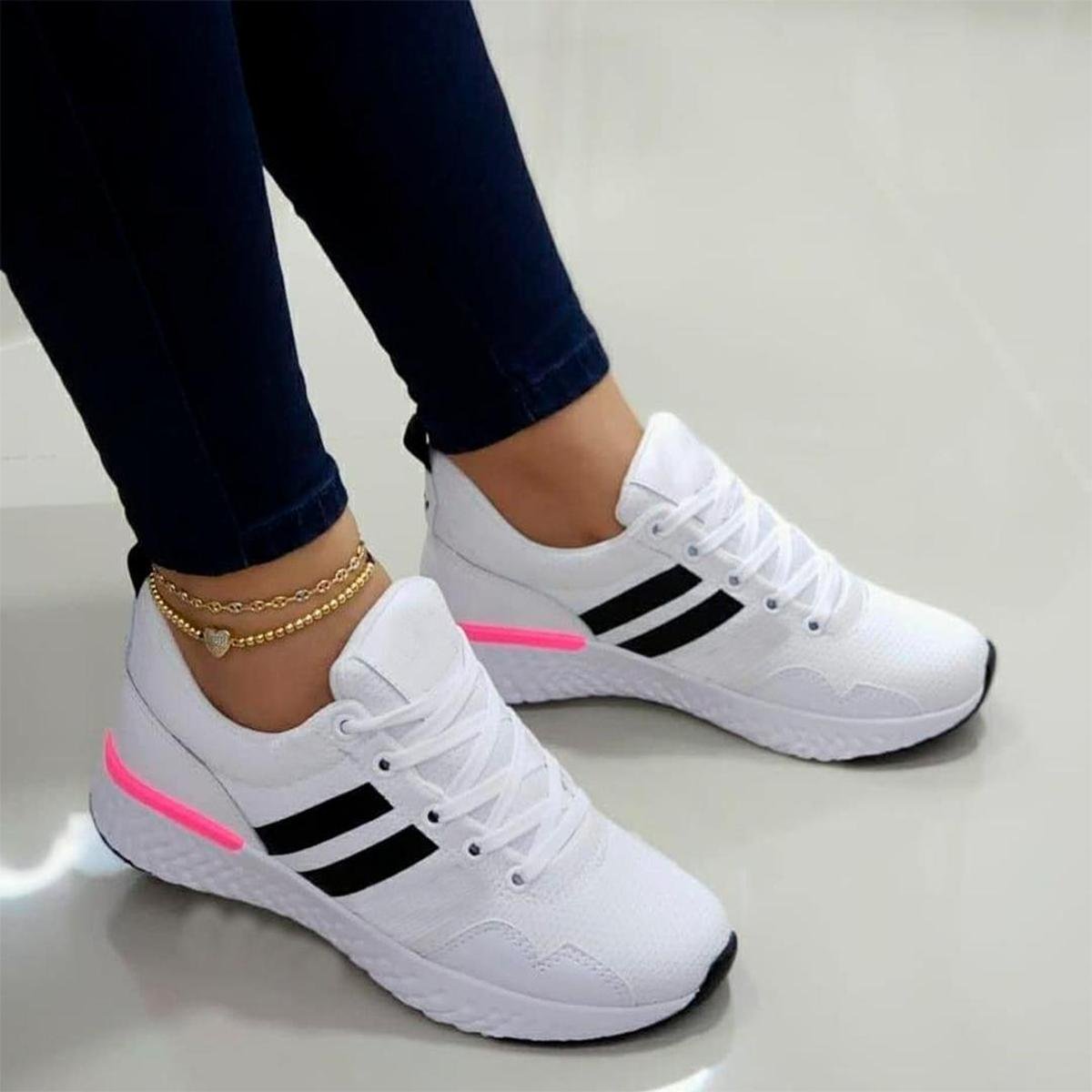 Tênis Feminino Unyeeyz Max Casual Branco Corrida Academia Esporte Lançamento Menor preço em Tênis Feminino Unyeeyz Max Casual Branco Corrida Academia Esporte Lançamento