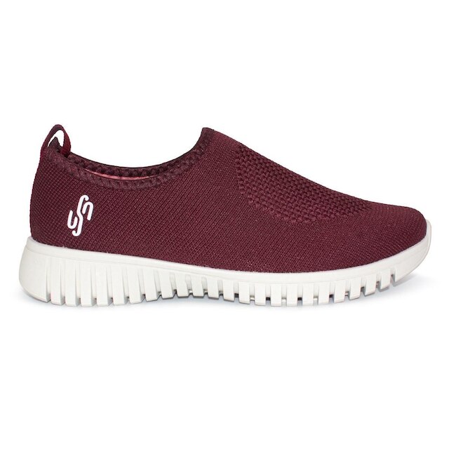 Tênis Feminino Usaflex Slip-On Conforto Tricot AE2208