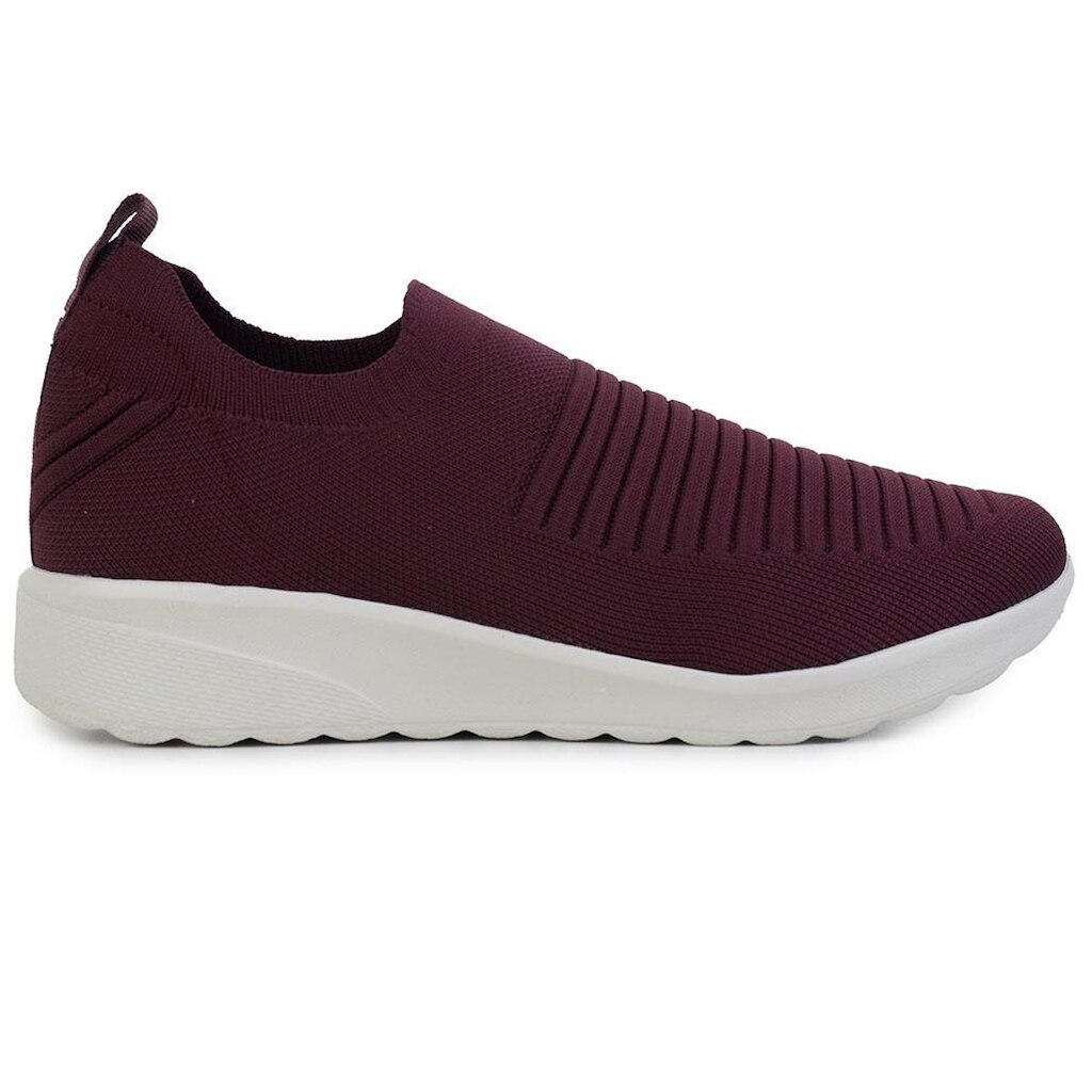 Tênis Feminino Usaflex Tricot Burgundy Bordô - AP19