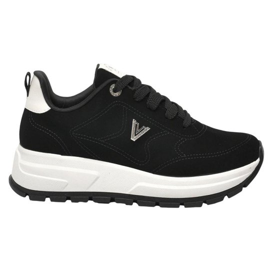 Tênis Feminino Via Marte Jogging Anabela Tênis Chunky Preto