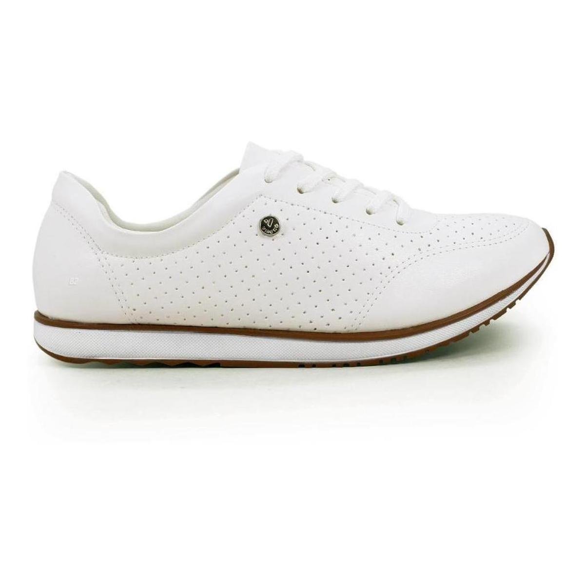 Tenis Feminino Via Uno Casual Basico Caminhada Confortavel - Branco Menor preço em Tenis Feminino Via Uno Casual Basico Caminhada Confortavel - Branco