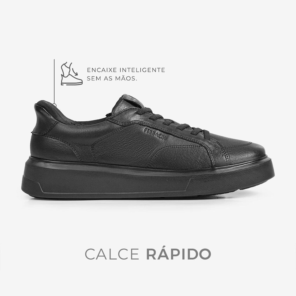 Tênis Ferracini Calce Rápido Flip Classic de Couro 9110-733C