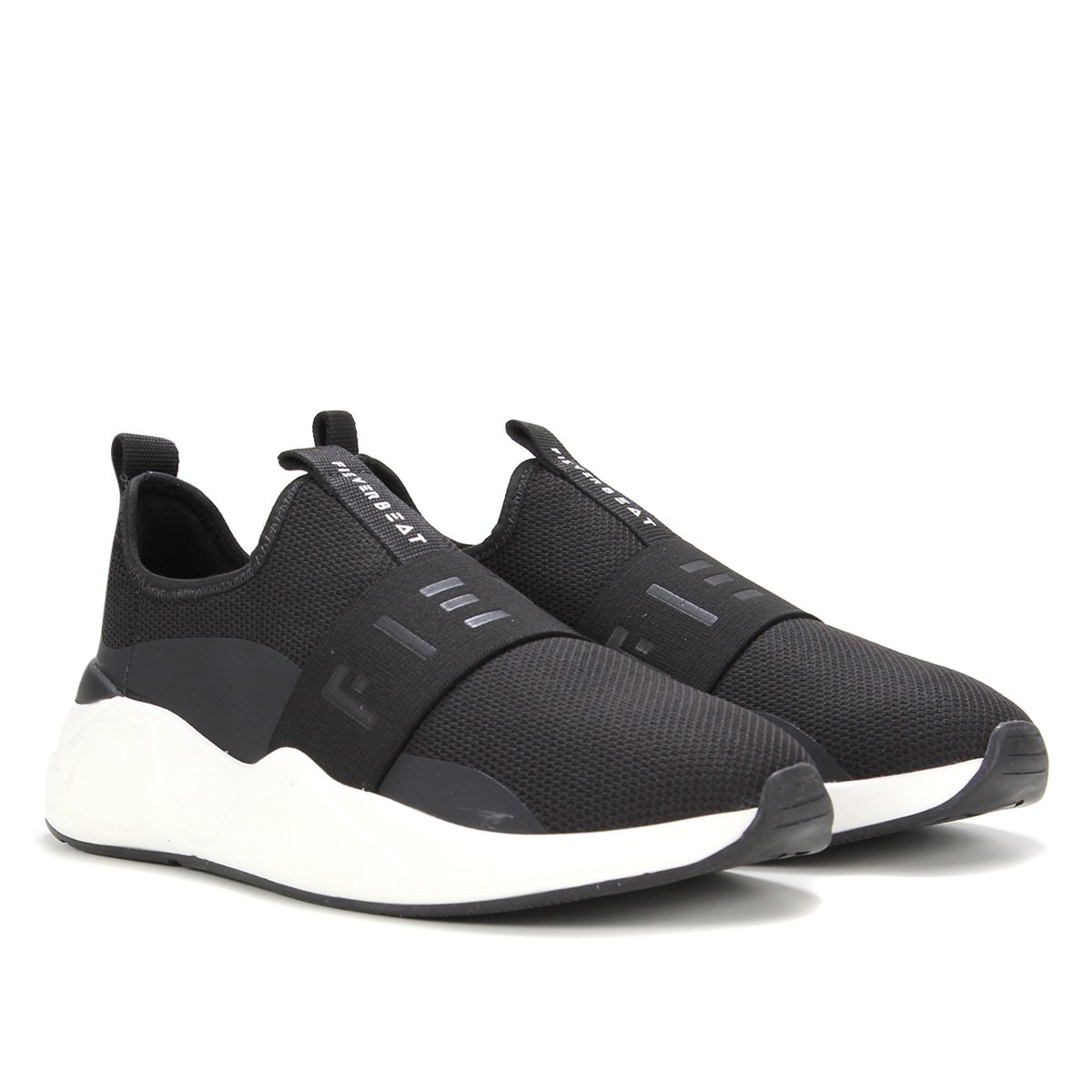 Tênis Fiever Beat Slip On Neoprene Masculino - Preto Menor preço em Tênis Fiever Beat Slip On Neoprene Masculino - Preto