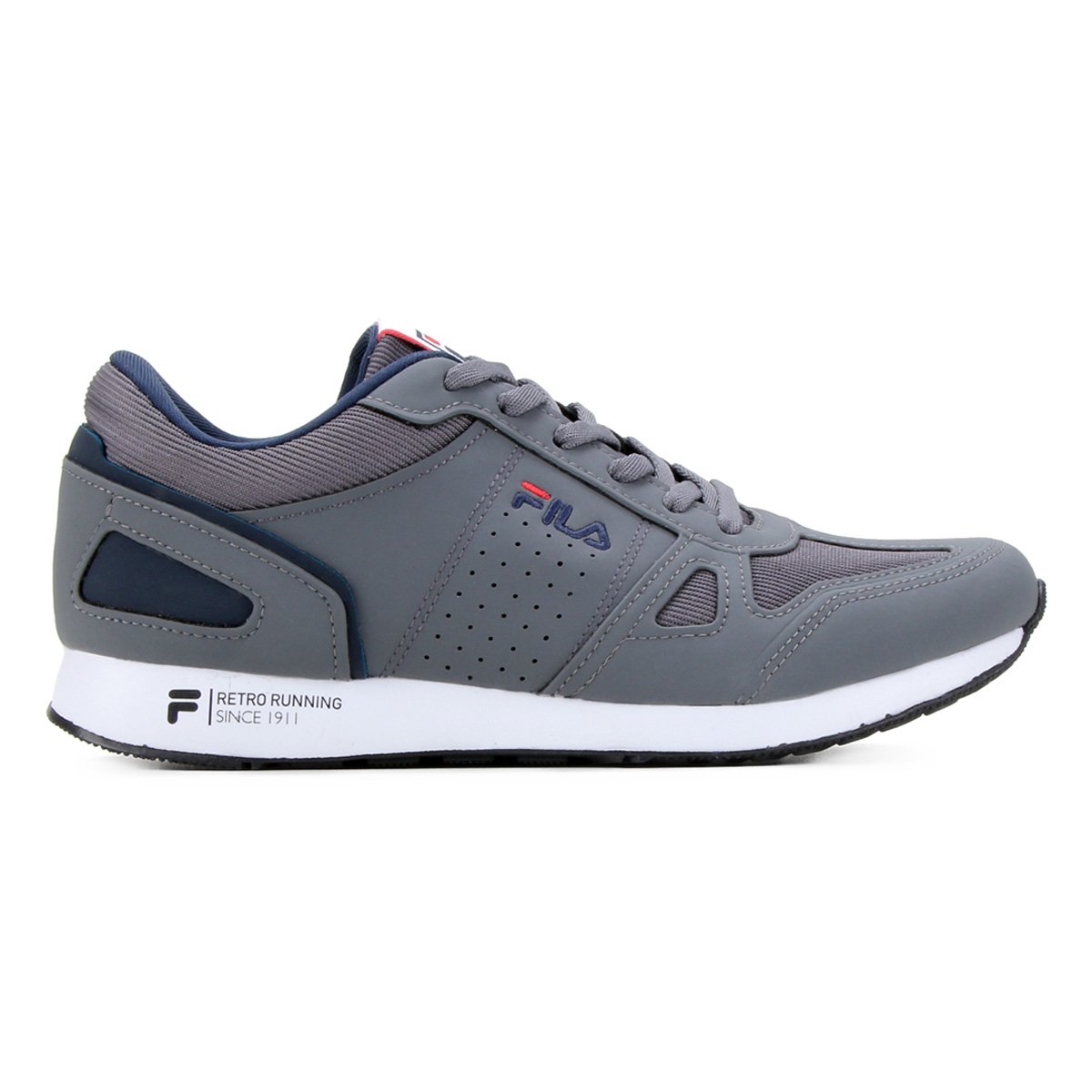 Tênis Fila Classic Runner Sl Masculino - Grafite Menor preço em Tênis Fila Classic Runner Sl Masculino - Grafite