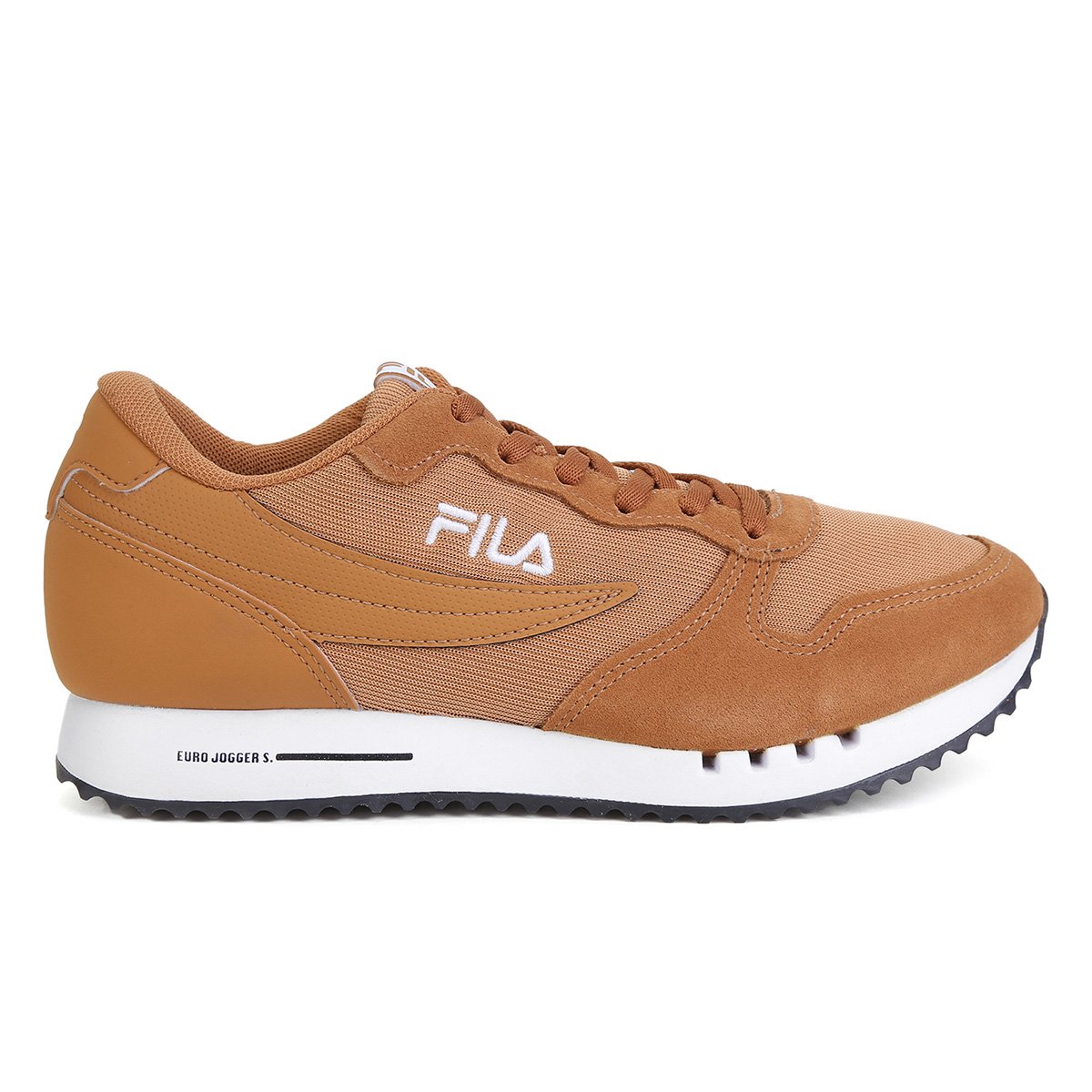 Tênis Fila Euro Jogger Sport Masculino - Caramelo Menor preço em Tênis Fila Euro Jogger Sport Masculino - Caramelo